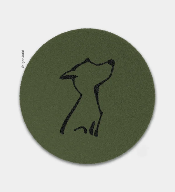 Daj keks DOG MAT - okrugla vunena podloga za pse pregovarače SAGA