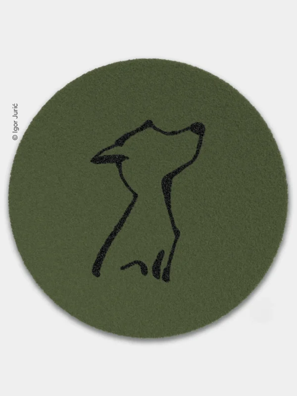 Daj keks DOG MAT - okrugla vunena podloga za pse pregovarače SAGA