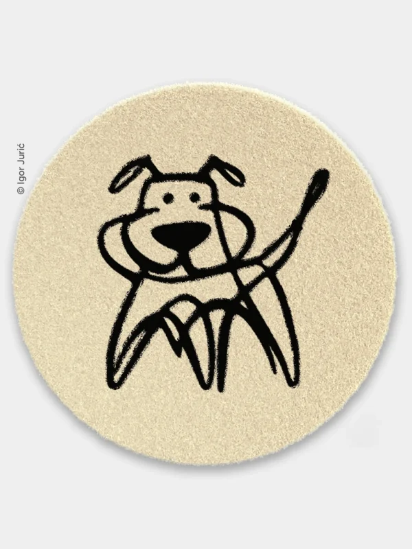 Hiro ne DOG MAT - okrugla vunena podloga za tvrdoglave pse SAGA Zagreb