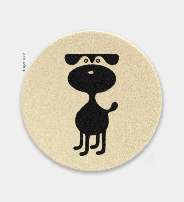 Nisam stvarno DOG MAT - okrugla vunena podloga za nedužne pse SAGA