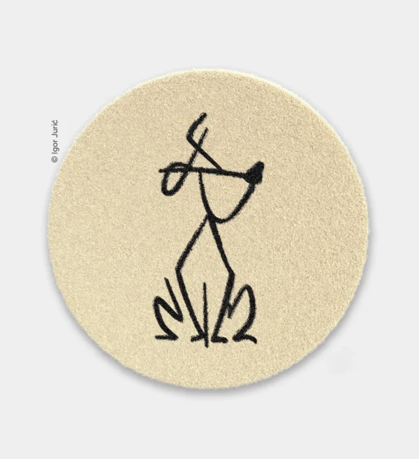 Njoki doma DOG MAT - okrugla vunena podloga za kućne ljubimce SAGA