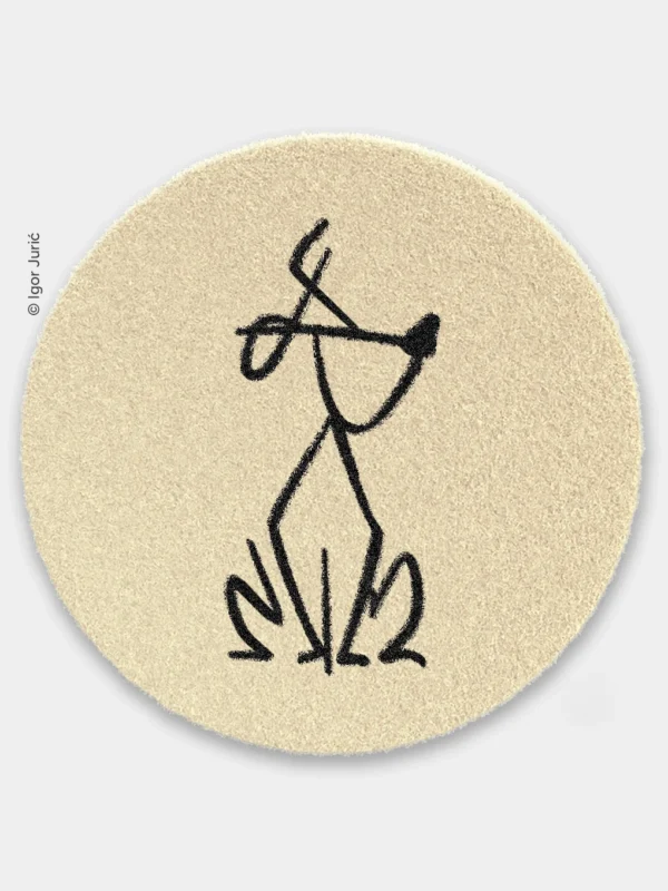 Njoki doma DOG MAT - okrugla vunena podloga za kućne ljubimce SAGA