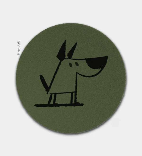 Nosua njuši DOG MAT - okrugla vunena podloga za znatiželne pse SAGA