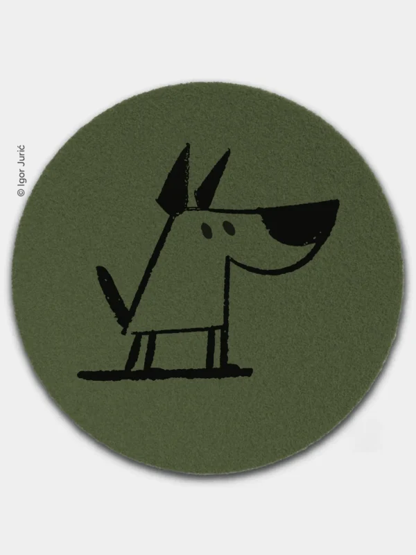 Nosua njuši DOG MAT - okrugla vunena podloga za znatiželne pse SAGA