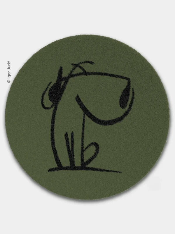 Šime sjedne DOG MAT - okrugla vunena podloga za poslušne pse SAGA