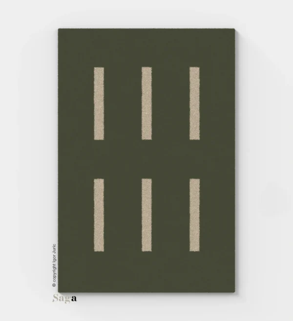 Vodilja vuneni tepih - dizajnerski tepih za dnevni boravak SAGA