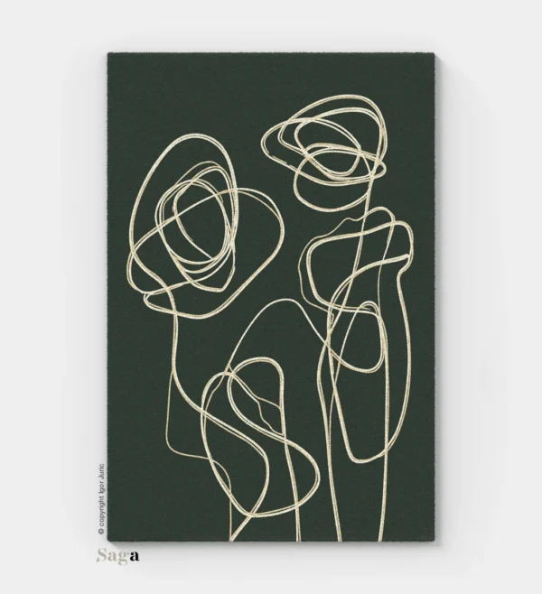 Tepisi Zagreb model Date U Parku: 100% ovčja vuna i 100% dizajn. Ručno taftani vuneni tepih debljine 20 mm, romantika prirode u vašem domu.