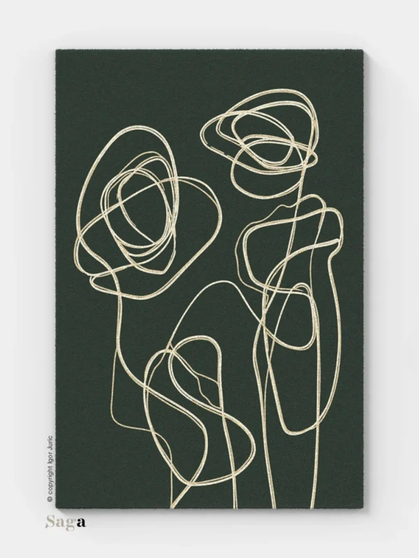 Tepisi Zagreb model Date U Parku: 100% ovčja vuna i 100% dizajn. Ručno taftani vuneni tepih debljine 20 mm, romantika prirode u vašem domu.