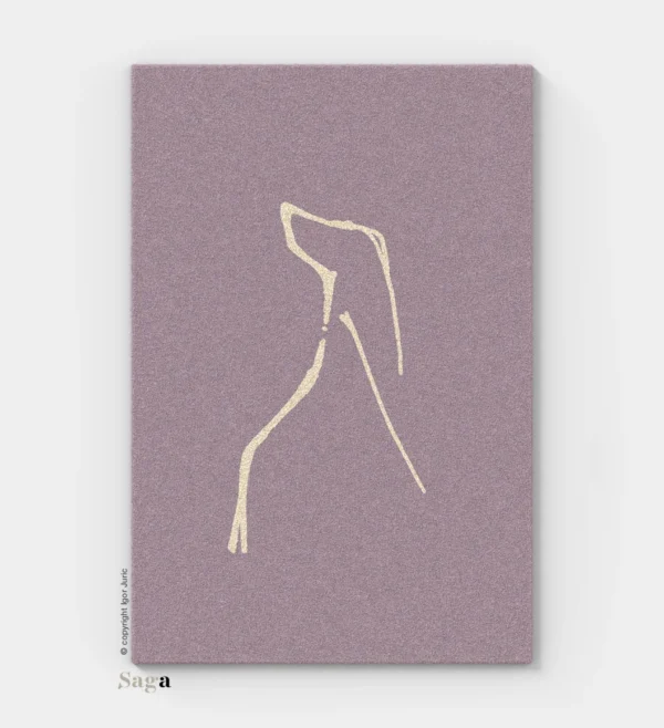 DOG MAT okrugla vunena podloga - 2 cm debela ovčja vuna za pse SAGA