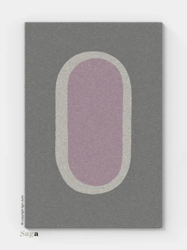 Forever Modern vuneni tepih siva varijanta - moderan dizajn od ovčje vune | SAGA