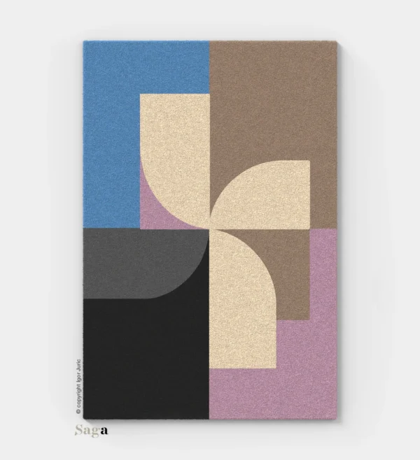 Tepisi Zagreb model Na Stolu Uzdravlje: 100% ovčja vuna i 100% dizajn. Ručno taftani vuneni tepih debljine 20 mm, za blagovaonicu i zajedničke trenutke.