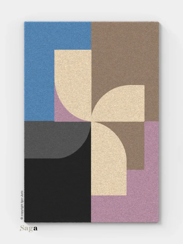 Tepisi Zagreb model Na Stolu Uzdravlje: 100% ovčja vuna i 100% dizajn. Ručno taftani vuneni tepih debljine 20 mm, za blagovaonicu i zajedničke trenutke.