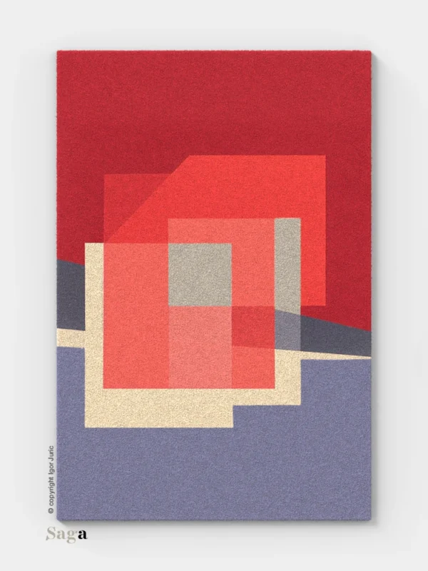 Tepisi Zagreb model Rovinj: 100% ovčja vuna i 100% dizajn. Ručno taftani vuneni tepih debljine 20 mm, inspiriran istarskim gradom. Obalna elegancija.