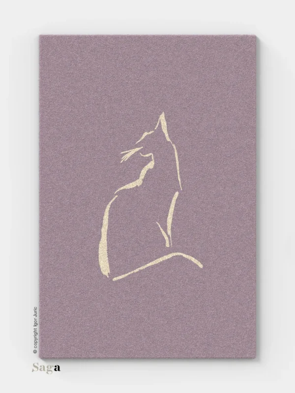 CAT MAT okrugla vunena podloga - premium tepih za mačke SAGA Zagreb