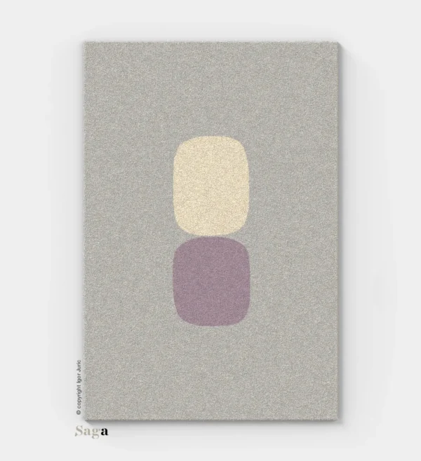 icp ICP vuneni tepih - industrijski dizajn roza varijanta od ovčje vune | SAGA