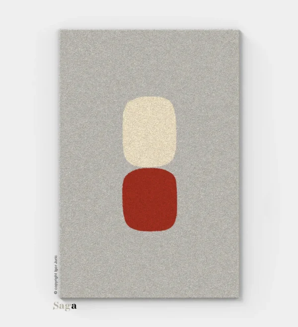 ICR vuneni tepih - industrijski dizajn od 100% ovčje vune 2 cm | SAGA Zagreb