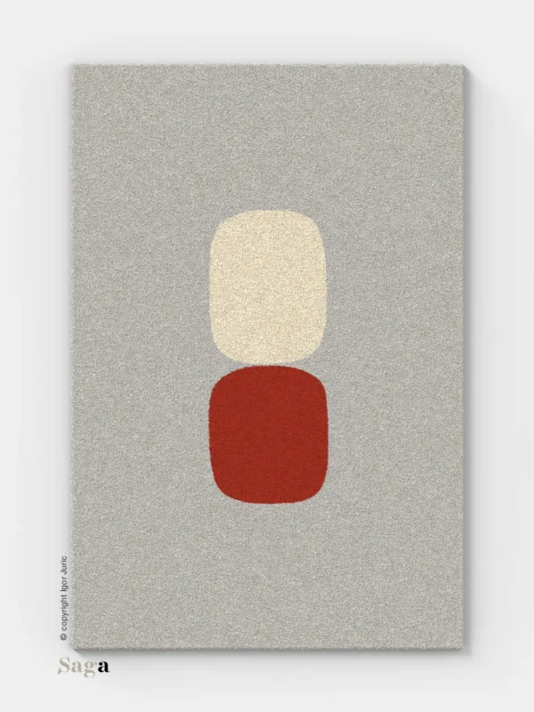 ICR vuneni tepih - industrijski dizajn od 100% ovčje vune 2 cm | SAGA Zagreb