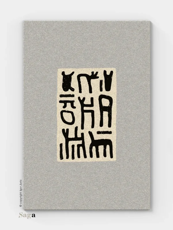 Monolith vuneni tepih siva varijanta - minimalistički dizajn od ovčje vune | SAGA