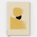 View vuneni tepih žuta varijanta - panoramski motiv od ovčje vune | SAGA Zagreb