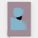 View vuneni tepih plava varijanta - panoramski dizajn od ovčje vune | SAGA